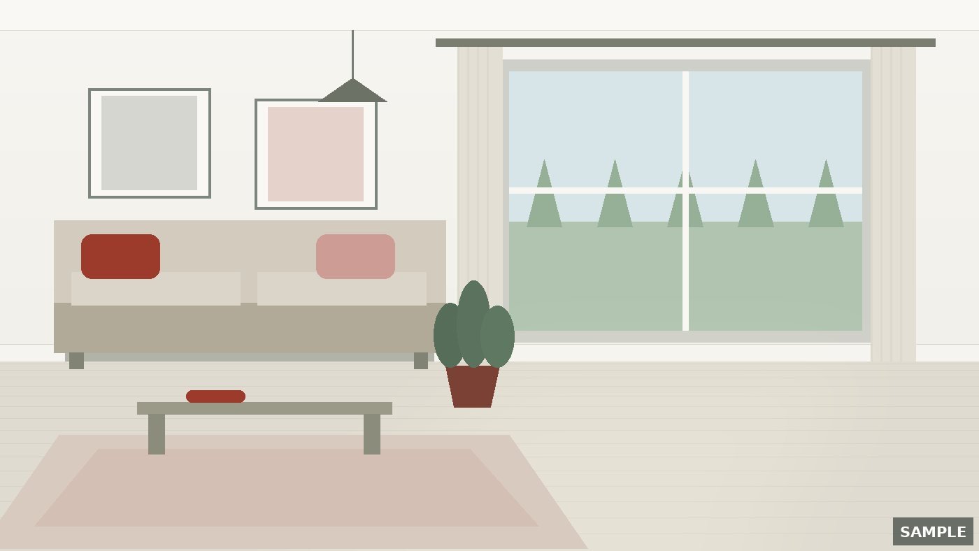 SAMPLE image, living room
