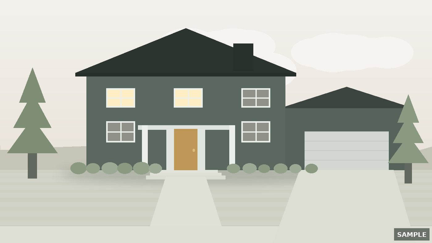 SAMPLE image, home exterior